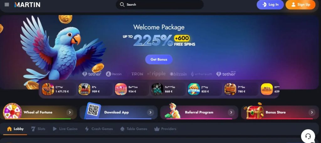 Martin Casino bonus details, assigned game named under the spin total